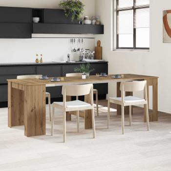 ARDEBO.de - Esstisch 240 x 85 x 75 cm Holzwerkstoff Artisan-Eiche