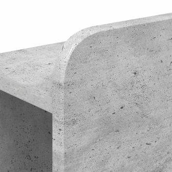 Bettgestell mit Stauraum Betongrau 80 x 200 cm Holzwerkstoff
