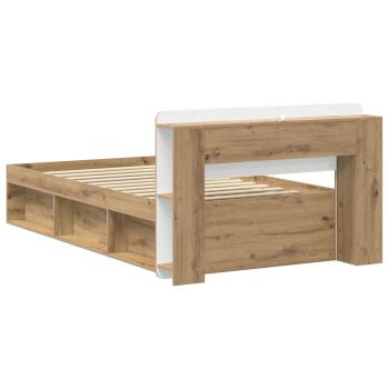 Bettgestell mit Stauraum Artisan-Eiche 100 x 200 cm