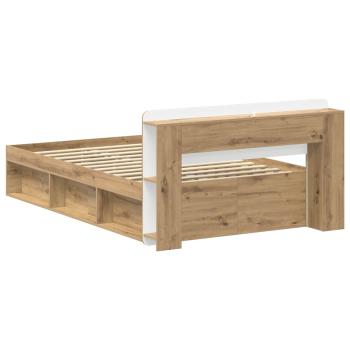 Bettgestell mit Stauraum Artisan-Eiche 120 x 200 cm