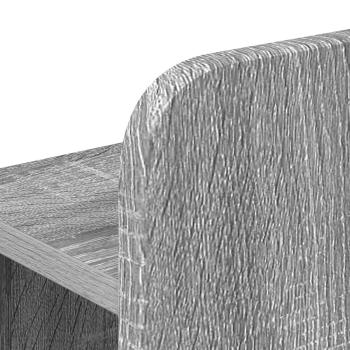Bettgestell mit Stauraum Grau Sonoma 80 x 200 cm Holzwerkstoff