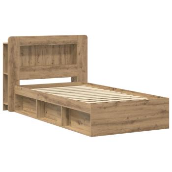 Bettgestell mit Stauraum Artisan-Eiche 100 x 200 cm