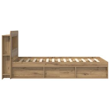 Bettgestell mit Stauraum Artisan-Eiche 100 x 200 cm