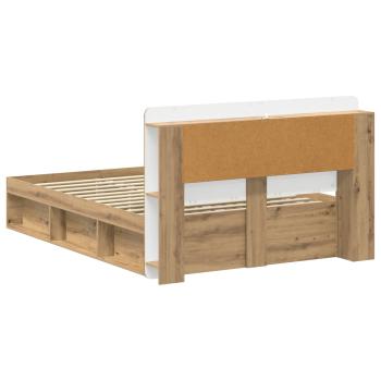 Bettgestell mit Stauraum Artisan-Eiche 140 x 190 cm