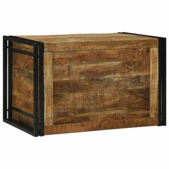 ARDEBO.de - Aufbewahrungsbox Braun und Schwarz 80 x 50 x 50 cm