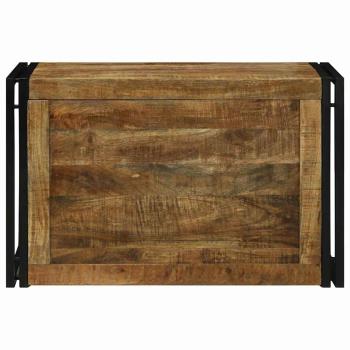 Aufbewahrungsbox Braun und Schwarz 80 x 50 x 50 cm