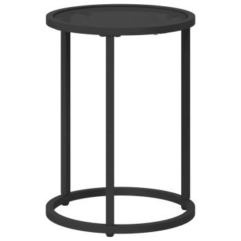 Kaffeetisch Set 2 stk. Schwarz 55 x 55 x 45 cm Glas