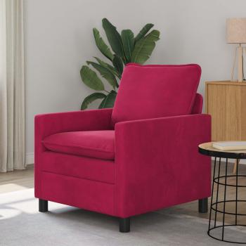 ARDEBO.de - Sofa Weinrot 76 x 81 x 87,5 cm Samt