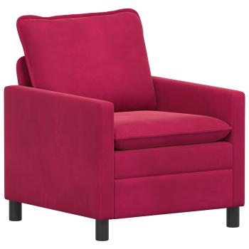 Sofa Weinrot 76 x 81 x 87,5 cm Samt