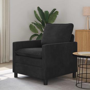 ARDEBO.de - Sofa Schwarz 76 x 81 x 87,5 cm Samt