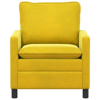 Sofa Gelb 76 x 81 x 87,5 cm Samt
