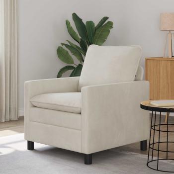 ARDEBO.de - Sofa Creme 76 x 81 x 87,5 cm Samt