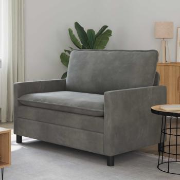 ARDEBO.de - Sofa Dunkelgrau 126 x 81 x 87,5 cm Samt