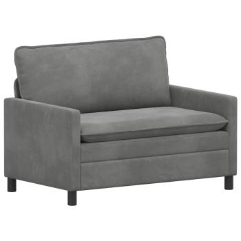 Sofa Dunkelgrau 126 x 81 x 87,5 cm Samt