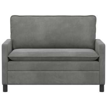 Sofa Dunkelgrau 126 x 81 x 87,5 cm Samt