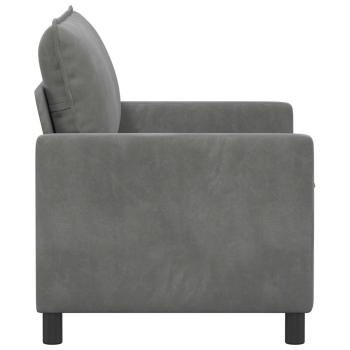 Sofa Dunkelgrau 126 x 81 x 87,5 cm Samt