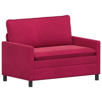 Sofa Weinrot 126 x 81 x 87,5 cm Samt