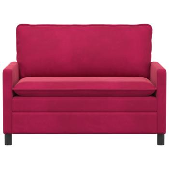 Sofa Weinrot 126 x 81 x 87,5 cm Samt