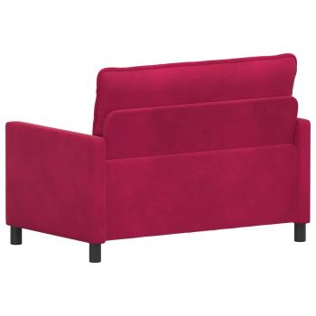 Sofa Weinrot 126 x 81 x 87,5 cm Samt