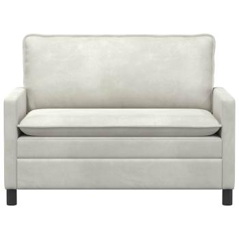 Sofa Creme 126 x 81 x 87,5 cm Samt