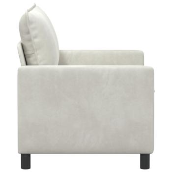 Sofa Creme 126 x 81 x 87,5 cm Samt