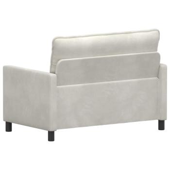 Sofa Creme 126 x 81 x 87,5 cm Samt