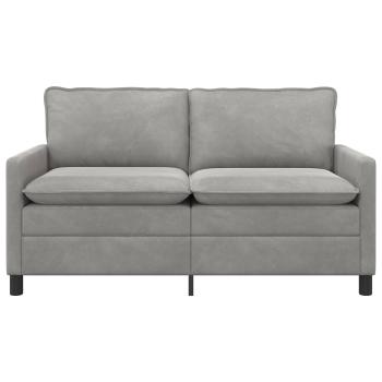 Sofa Hellgrau 156 x 81 x 87,5 cm Samt