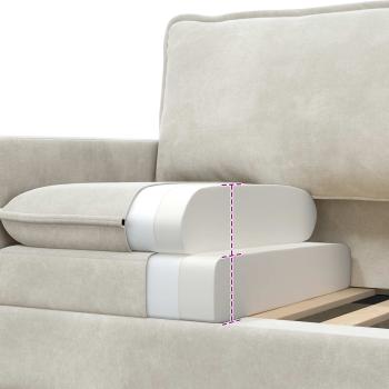 Sofa Creme 156 x 81 x 87,5 cm Samt