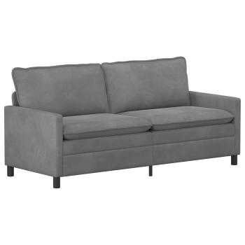 Sofa Dunkelgrau 196 x 81 x 87,5 cm Samt