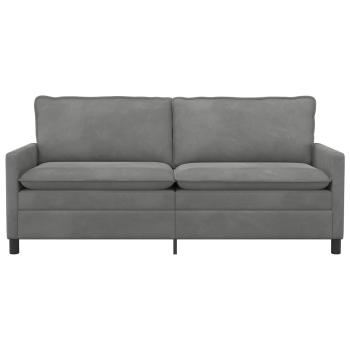 Sofa Dunkelgrau 196 x 81 x 87,5 cm Samt