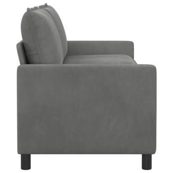 Sofa Dunkelgrau 196 x 81 x 87,5 cm Samt