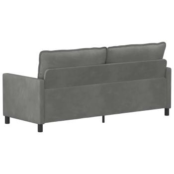 Sofa Dunkelgrau 196 x 81 x 87,5 cm Samt