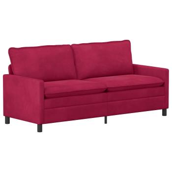 Sofa Weinrot 196 x 81 x 87,5 cm Samt
