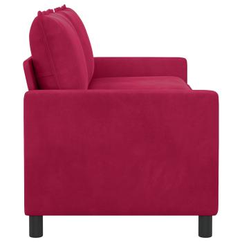 Sofa Weinrot 196 x 81 x 87,5 cm Samt