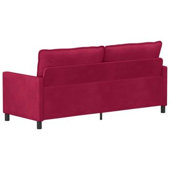 Sofa Weinrot 196 x 81 x 87,5 cm Samt