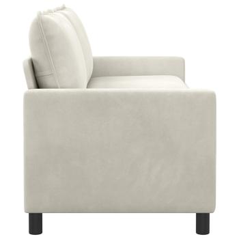 Sofa Creme 196 x 81 x 87,5 cm Samt