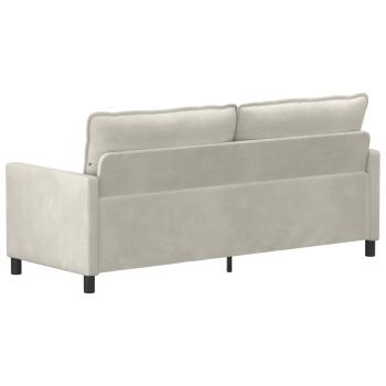 Sofa Creme 196 x 81 x 87,5 cm Samt