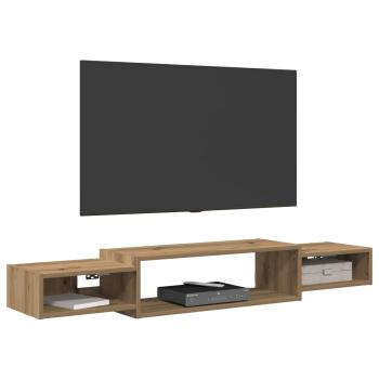 Wandmontierter TV-Schrank Wandhalterung Artisan-Eiche
