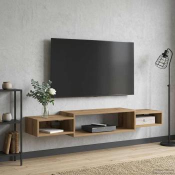 Wandmontierter TV-Schrank Wandhalterung Artisan-Eiche