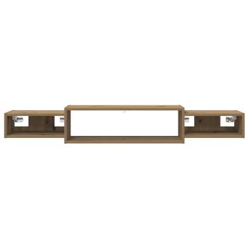 Wandmontierter TV-Schrank Wandhalterung Artisan-Eiche