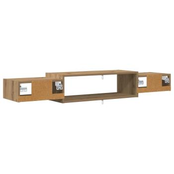 Wandmontierter TV-Schrank Wandhalterung Artisan-Eiche