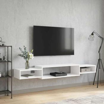 ARDEBO.de - Wandmontierter TV-Schrank Wandhalterung Wei? 180 x 28 x 21 cm