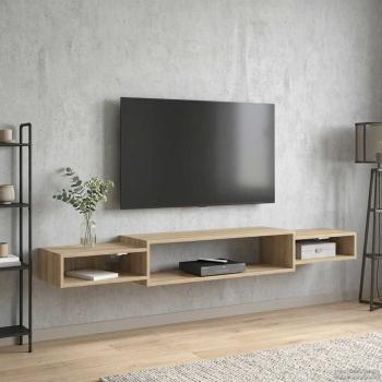 Wandmontierter TV-Schrank Wandhalterung Sonoma-Eiche