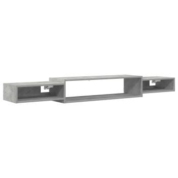 Wandmontierter TV-Schrank Wandhalterung Betongrau