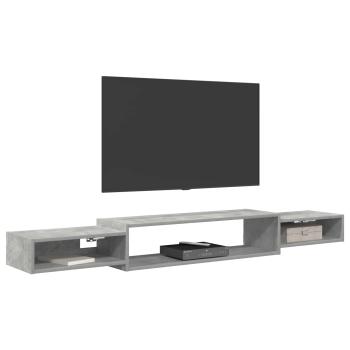 Wandmontierter TV-Schrank Wandhalterung Betongrau