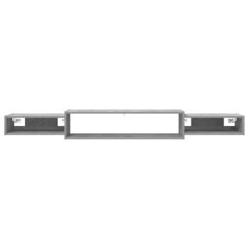 Wandmontierter TV-Schrank Wandhalterung Betongrau