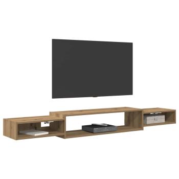 Wandmontierter TV-Schrank Wandhalterung Artisan-Eiche