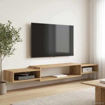 Wandmontierter TV-Schrank Wandhalterung Artisan-Eiche