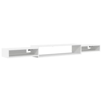 Wandmontierter TV-Schrank Wandhalterung Weiß 220 x 28 x 21 cm
