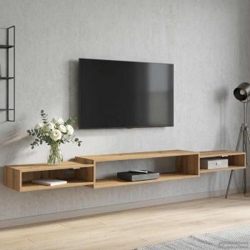 ARDEBO.de - Wandmontierter TV-Schrank Wandhalterung Artisan-Eiche